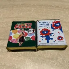 フルーツキャンディ 2缶セット サクマドロップ　ミャクミャク　万博　鬼滅の刃