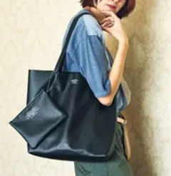 SPRiNG2017年4月号 付録 ズッカ レザー調 ビッグトート&ポーチ