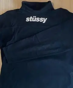 stüssy ブラック トレーナー ハイネック