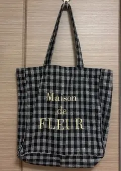 Maison de FLEUR チェック柄トートバッグのサムネイル