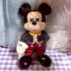 ディズニー ミッキー 35周年 復刻版 燕尾服 ぬいぐるみバッジ