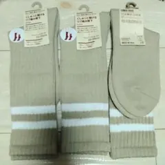 無印良品　足なり直角　履き口やわらか　くしゅっと履ける　リブ編み　靴下　３足