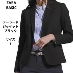 ZARA BASIC テーラードジャケット　ブラック　サイズSのサムネイル