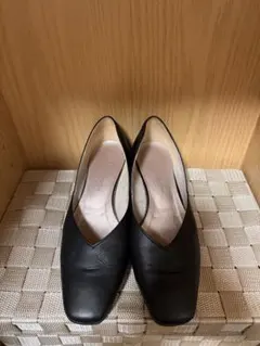 Ginza Kanematsu ブラックパンプス