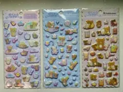 リラックマ ホログラム ステッカー 3シート