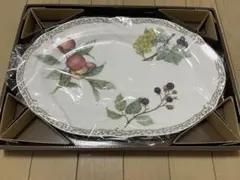 【新品未使用】Noritake フルーツ柄 オーバル皿 38cm
