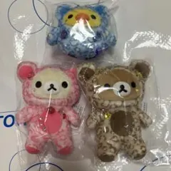 リラックマ 嵐山 りらっくまの湯 限定 ぶらさげぬいぐるみ 3点 新品タグ付き リラックマ 嵐山 りらっくまの湯 限定 ぶらさげぬいぐるみ 3点 新品