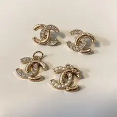 CHANEL ヴィンテージボタンチャーム　ボタン　4個セット