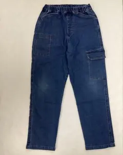 オフィシャルチーム　カーゴパンツ 150cm デニムブルー