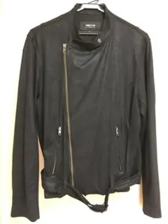 COMME CA ISM コムサイズム シングルライダース レザー風