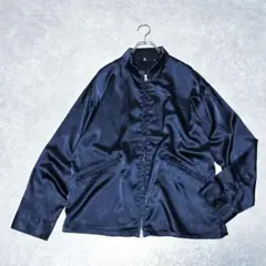 良品 CAMBIO カンビオ M コーチジャケット ブルゾン 光沢感 サテン