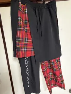 『PSYCHO NATION』 ワイドパンツ チェック柄 46(Lサイズ)