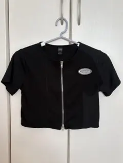 Dazy レディース ブラック Tシャツ 短丈 XL