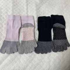 【快脚Labo】綿混五本指ショートソックス