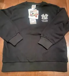 Yankees ブラック裏起毛トレーナー 150サイズ