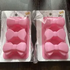 【希少・品薄】リボン型シリコンモールド 2個セット