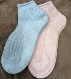 【新品】CHARLIE シャルレ 毛 あたたか ソックス 靴下 22-24cm