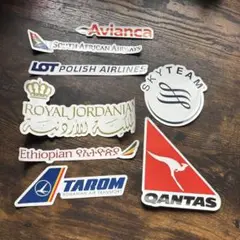 航空会社ステッカーセット 8枚