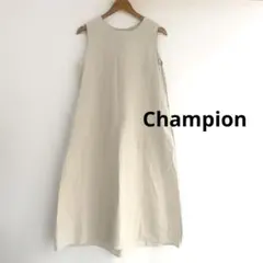 Champion ワンピース ナイロン風 脇ファスナー付き スポーティ