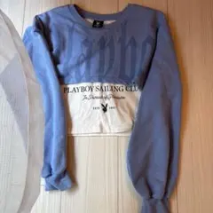PLAYBOY クロップドトレーナー 160