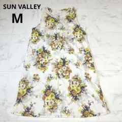 SUN VALLEY サンバレー　ブラウス　花柄　総柄　コットン　日本製