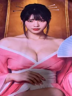 Tシャツ 美女 パンクギャル 小悪魔 花魁 芸者 黒髪 和装 扇子 フォト