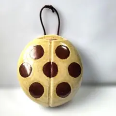 ハンドメイド 陶器製 ドット柄 壁掛け 一輪挿し 花器