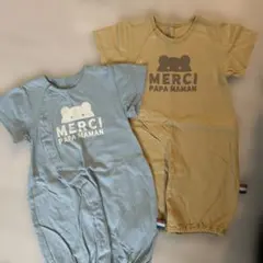 半袖ロンパース　二枚セット