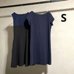 美品 ユニクロ ポンチワンピース S 2点セット 単品販売不可