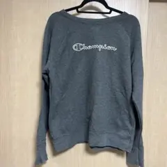Champion グレー クルーネック スウェット