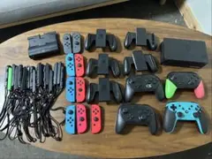 ま*り様 Switch 周辺機器まとめ売り ジョイコン9 ドック/プロコン等 ※