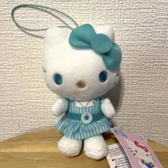 ハローキティ　レトロワンピースちょいデカマスコット