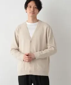 GLOBAL WORK グローバルワーク 洗えるカノコカーデ　ベージュ　Mのサムネイル