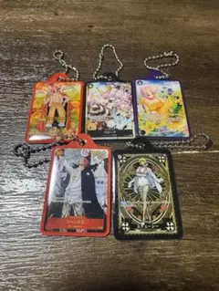 ワンピース ガチャガチャ キーホルダーチェーン 5個