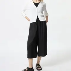 UNIQLO レーヨンリラコ　ブラック　M