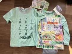ピクミン　パジャマ　120 長袖　グリーン　新品　未使用　光るパジャマ