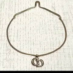 極美品】Dior✨ブレスレット エンブレム GPメッキ 旧ロゴシルバーb577 