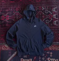 林*様 NIKE ナイキ ワンポイントロゴ フルジップ パーカー ブラック L