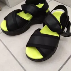 ロデオクラウンズワイドボール　スポーツサンダル ブラック/グリーンのサムネイル