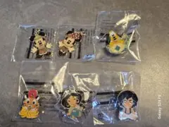 ディズニー ピンバッジ＆チャーム6点セット