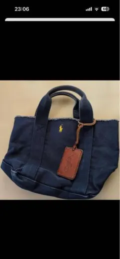Ralph Lauren ネイビー トートバッグ