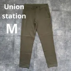 【美品】ユニオンステーション　カーキ　スキニーパンツ　Mサイズ