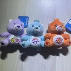 CareBears ケアベア　ぬいぐるみ マスコット 3体セット　平成レトロ