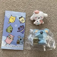 サンリオ　コラボ　ナガノ　シナモン　マスコット　ぬいぐるみ　ドール　セット ナガノ×サンリオキャラクターズ ねそべりビーンドール