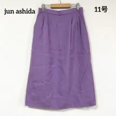 jun ashida 紫 フレアスカート 11号 バックスリットのサムネイル