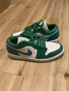 Nike JORDAN 1 low ローカットスニーカー グリーン/ホワイト/ブ