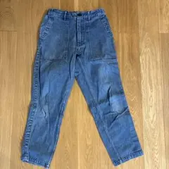 orSlow 日本製 デニムカーゴパンツ M ワイドテーパード ワークパンツ 