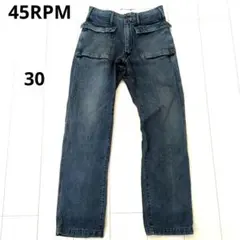 45rpm R-1D ワンポイントロゴ　デニム　ジーンズ