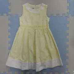 familiar イエロー ノースリーブワンピース 120