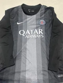 Nike PSG パリサンジェルマン　DRI-FIT 長袖シャツ グレー黒 Nike PSG パリサンジェルマン DRI-FIT 長袖シャツ グレー黒 - メルカリ